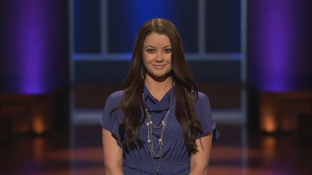 Cheryl Rigdon presenting The Spatty on Shark Tank