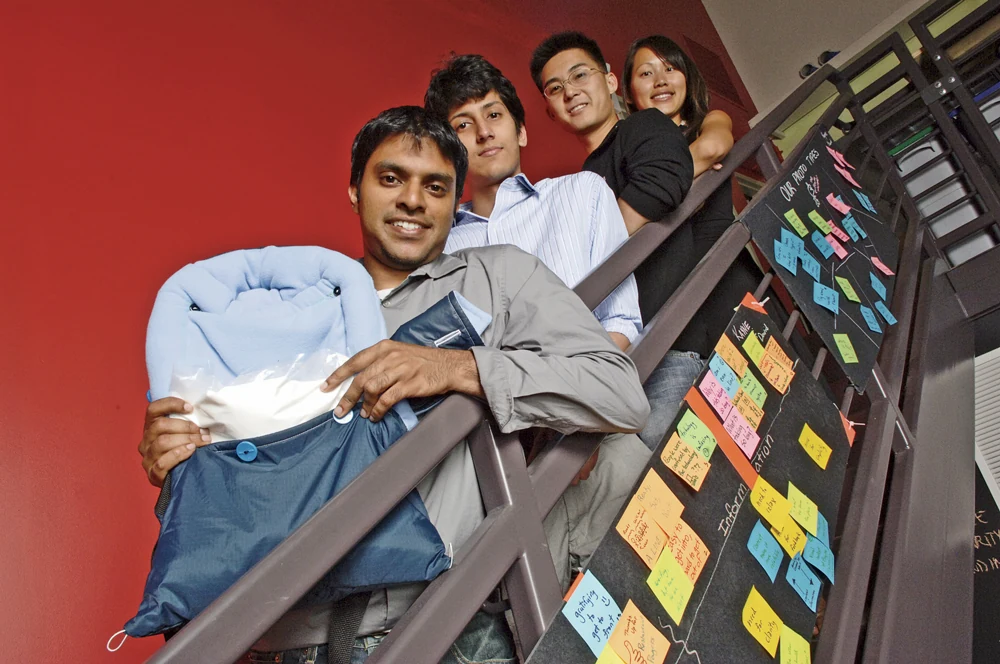The Embrace student team: Rahul Panicker, Naganand Murty, Linus Liang, and Jane Chen