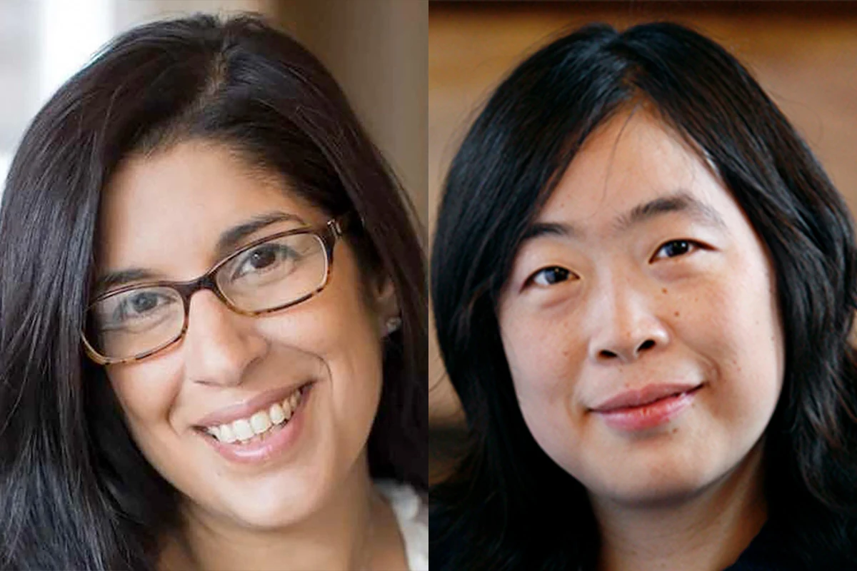 Jennifer Avari Silva, left, and Lan Yang, right