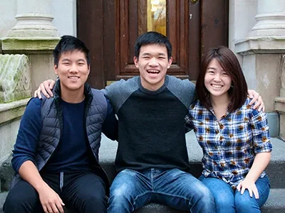 Kevin Tyan, Jason Kang, and Katherine Jin of Kinnos