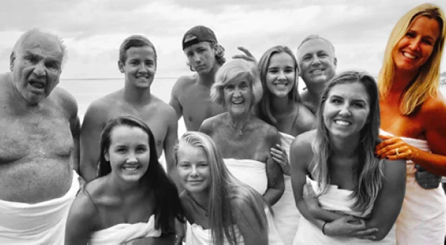 Lisa Lane with her family
