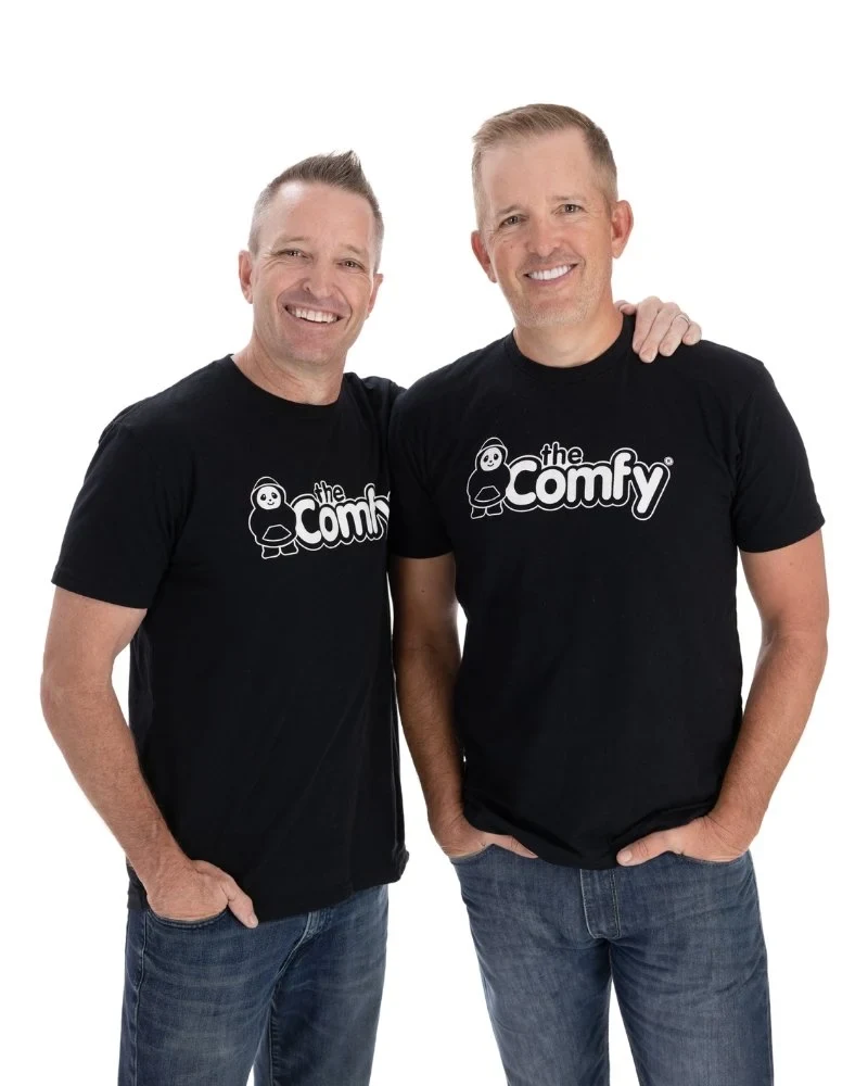 Brian and Michael Speciale in The Comfy shirts